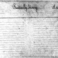 Rudecilly, Henry. Pension Application