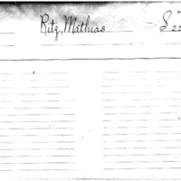 Ritz, Mathias. Pension Application