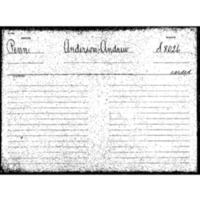 Anderson, Andrew. Pension Application