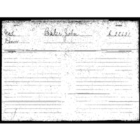 Baker, John. Pension Application