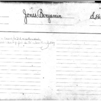 Jones, Benjamin. Pension Application